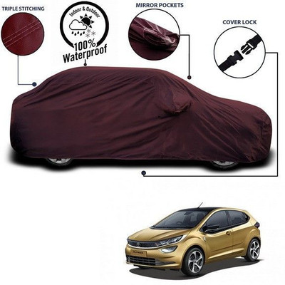 ANTHUB Car Cover For Tata Altroz (With Mirror Pockets)(Maroon)