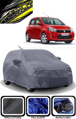 FRONCH Car Cover For Maruti Suzuki Celerio, Celerio Green VXI Optional (With Mirror Pockets)(Grey)