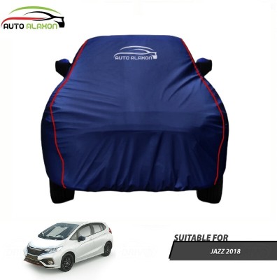 AUTO ALAXON Car Cover For Honda Jazz (With Mirror Pockets)(Blue, For 2018 Models)