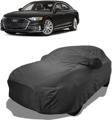 Coxtor Car Cover For Audi A8 L 60 TFSI Quattro (With Mirror Pockets)(Grey)