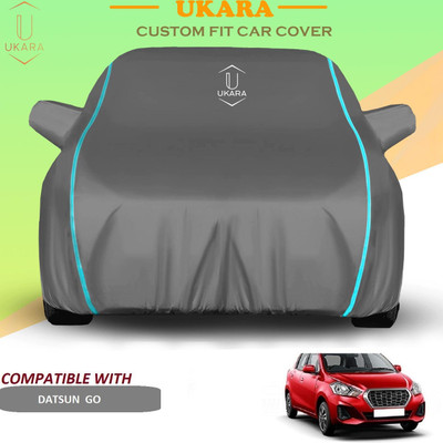Ukara Car Cover For Datsun Go (With Mirror Pockets)(Grey)