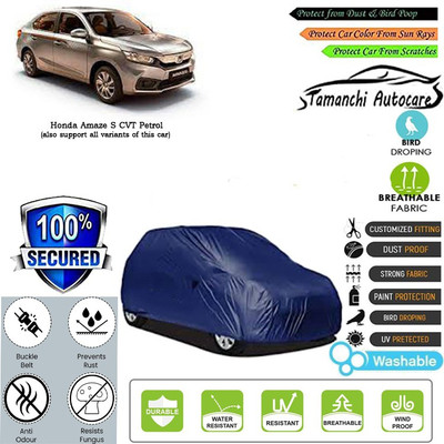 Tamanchi Autocare Car Cover For Honda Amaze S CVT Petrol(Blue)
