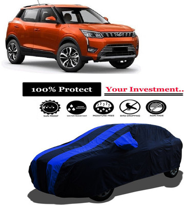 Amexride Car Cover For Mahindra XUV300 W4 Petrol (With Mirror Pockets)(Multicolor)