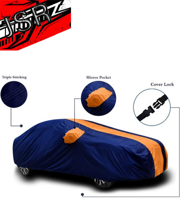 J S R Car Cover For Maruti Suzuki 800 Std MPFi (With Mirror Pockets)(Orange, Blue)