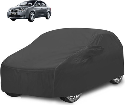 Caronix Car Cover For Toyota Etios (With Mirror Pockets)(Grey)