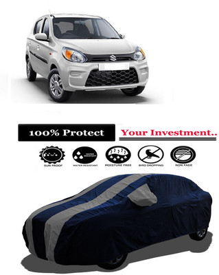 Amexride Car Cover For Maruti 800 Std BSII (With Mirror Pockets)(Grey)