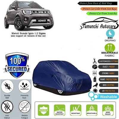 Tamanchi Autocare Car Cover For Maruti Suzuki Ignis 1.2 Sigma(Blue)
