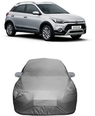 HDSERVICES Car Cover For Hyundai i20 Active (With Mirror Pockets)(Grey)