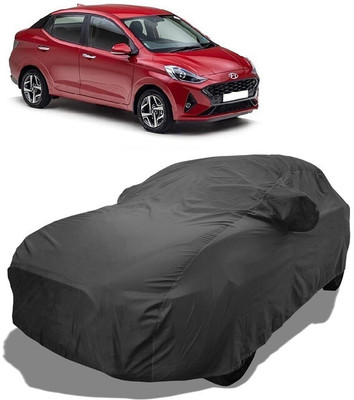 Coxtor Car Cover For Hyundai Aura SX Plus AMT Petrol (With Mirror Pockets)(Grey)
