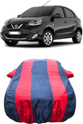 Wegather Car Cover For Nissan Micra XV D Diesel (With Mirror Pockets)(Red)