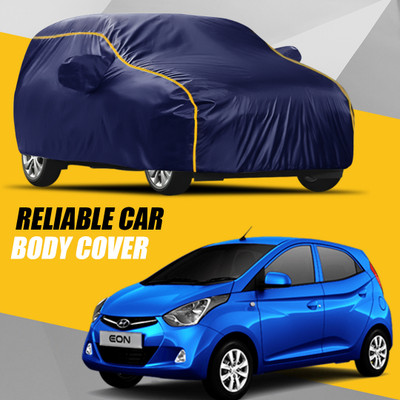AXLOZ Car Cover For Hyundai Eon (With Mirror Pockets)(Multicolor)