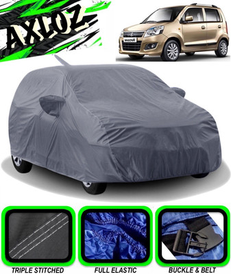 AXLOZ Car Cover For Maruti Suzuki WagonR (With Mirror Pockets)(Grey)