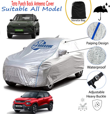 GARREGE Car Cover For Tata Punch (With Mirror Pockets)(Silver, For 2021, 2022, 2023, 2024, 2025 Models)