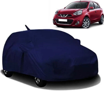 Swarish Car Cover For Nissan Micra (With Mirror Pockets)(Blue)