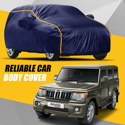 R Rayvin Star Car Cover For Mahindra Bolero (With Mirror Pockets)(Multicolor)