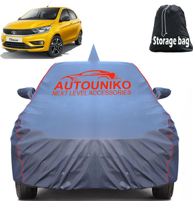 autouniko Car Cover For Tata Tiago, Tiago 1.05 Revotorq XE, Tiago 1.05 Revotorq XB (With Mirror Pockets)(Grey)