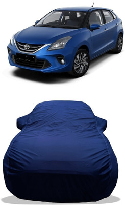 Wegather Car Cover For Toyota Glanza G CVT (With Mirror Pockets)(Blue)