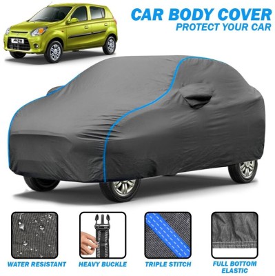 Delphinium Car Cover For Maruti Suzuki Alto 800, Alto 800 CNG LX, Alto 800 LX, Universal For Car (With Mirror Pockets)(Grey, Blue, For 2010, 2011, 2012, 2013, 2014, 2015, 2016, 2017, 2018, 2019, 2020, 2021, 2022, 2023, 2024 Models)