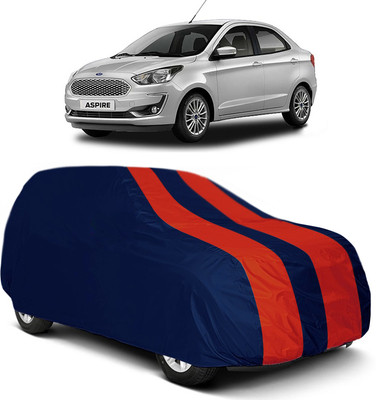 MoTRoX Car Cover For Ford Aspire (Without Mirror Pockets)(Red, Blue)