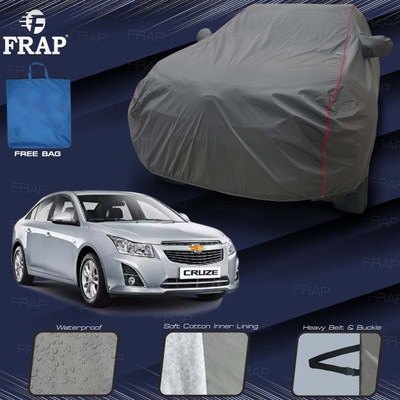 Frap Car Cover For Chevrolet Cruze (With Mirror Pockets)(Grey, Red)