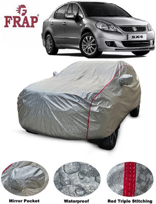 Frap Car Cover For Maruti Suzuki SX4 (With Mirror Pockets)(Silver)