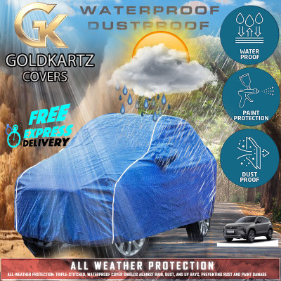 Tamanchi Autocare Car Cover For Tata Harrier (With Mirror Pockets)(Blue)