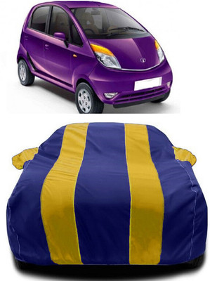 Autoprime Car Cover For Tata Nano LX (With Mirror Pockets)(Yellow, Blue)