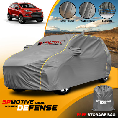 SPMOTIVE Car Cover For Ford Ecosport (With Mirror Pockets)(Grey)