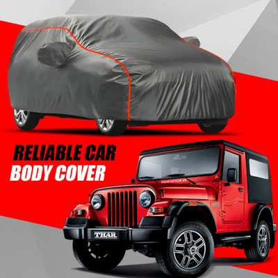 S Shine Max Car Cover For Mahindra Thar (With Mirror Pockets)(Multicolor)