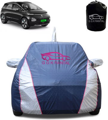 G G K RANTAL Car Cover For MG Hector Plus (With Mirror Pockets)(Multicolor)