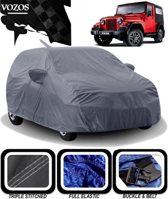 VOZOS Car Cover For Mahindra Thar (With Mirror Pockets)(Grey)