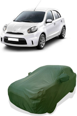 Tricway Car Cover For Nissan Micra Active XL (With Mirror Pockets)(Green)