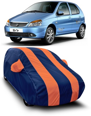 Drench Car Cover For Tata Indica eV2 (With Mirror Pockets)(Orange)