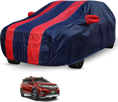 Auto Hub Car Cover For Honda BR-V (With Mirror Pockets)(Blue, Red)