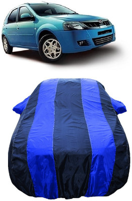 Wegather Car Cover For Mahindra E Verito D4 Electric (With Mirror Pockets)(Blue)