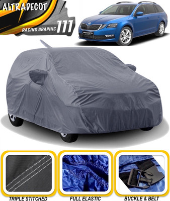 ALTRADECOT Car Cover For Skoda Octavia Combi (With Mirror Pockets)(Grey)