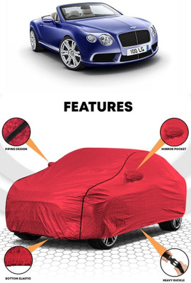KAHRA Car Cover For Bentley Continental GT V8 Convertible (With Mirror Pockets)(Red)