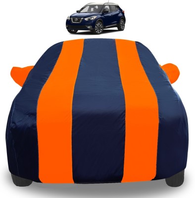 Auto Hub Car Cover For Nissan Kicks (With Mirror Pockets)(Orange)