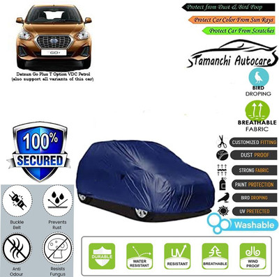 Tamanchi Autocare Car Cover For Datsun Go Plus T Option VDC Petrol(Blue)