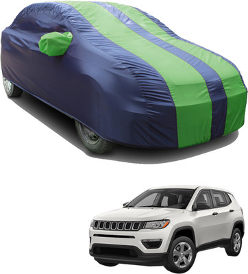 SS FOR YOUR SMART NEEDS Car Cover For Jeep Compass (With Mirror Pockets)(Green, Blue)