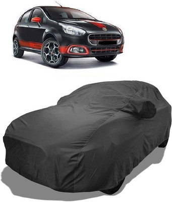 Coxtor Car Cover For Fiat Abarth Punto (With Mirror Pockets)(Grey)