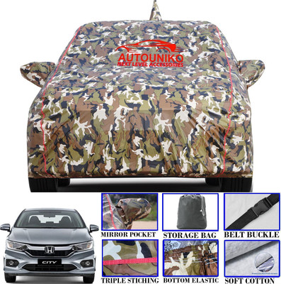 autouniko Car Cover For Honda City, City Facelift, City LX, City VX MT Petrol (With Mirror Pockets)(Multicolor)