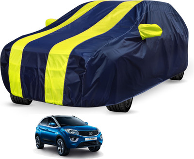 Auto Hub Car Cover For Tata Nexon (With Mirror Pockets)(Blue, Yellow)