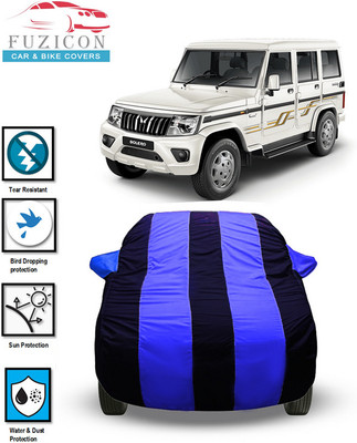 FUZICON Car Cover For Mahindra Bolero LX 4WD NON AC BS3(Blue)