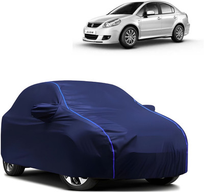 WSK Car Cover For Maruti Suzuki SX4 1.2L (D) (With Mirror Pockets)(Blue)
