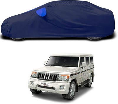ANTHUB Car Cover For Mahindra Bolero (With Mirror Pockets)(Blue)