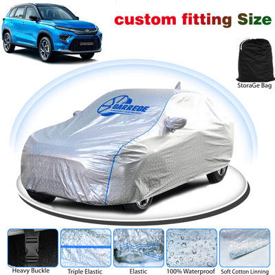 GARREGE Car Cover For Toyota Urban Cruiser (With Mirror Pockets)(Grey, For 2019, 2020, 2021, 2022, 2023, 2024 Models)