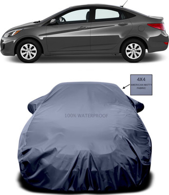 Furious3D Car Cover For Hyundai Accent (With Mirror Pockets)(Grey)