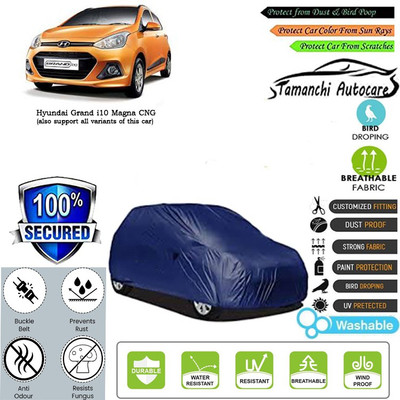 Tamanchi Autocare Car Cover For Hyundai Grand i10 Magna CNG(Blue)
