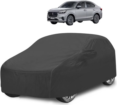 Caronix Car Cover For Honda Amaze (With Mirror Pockets)(Grey)